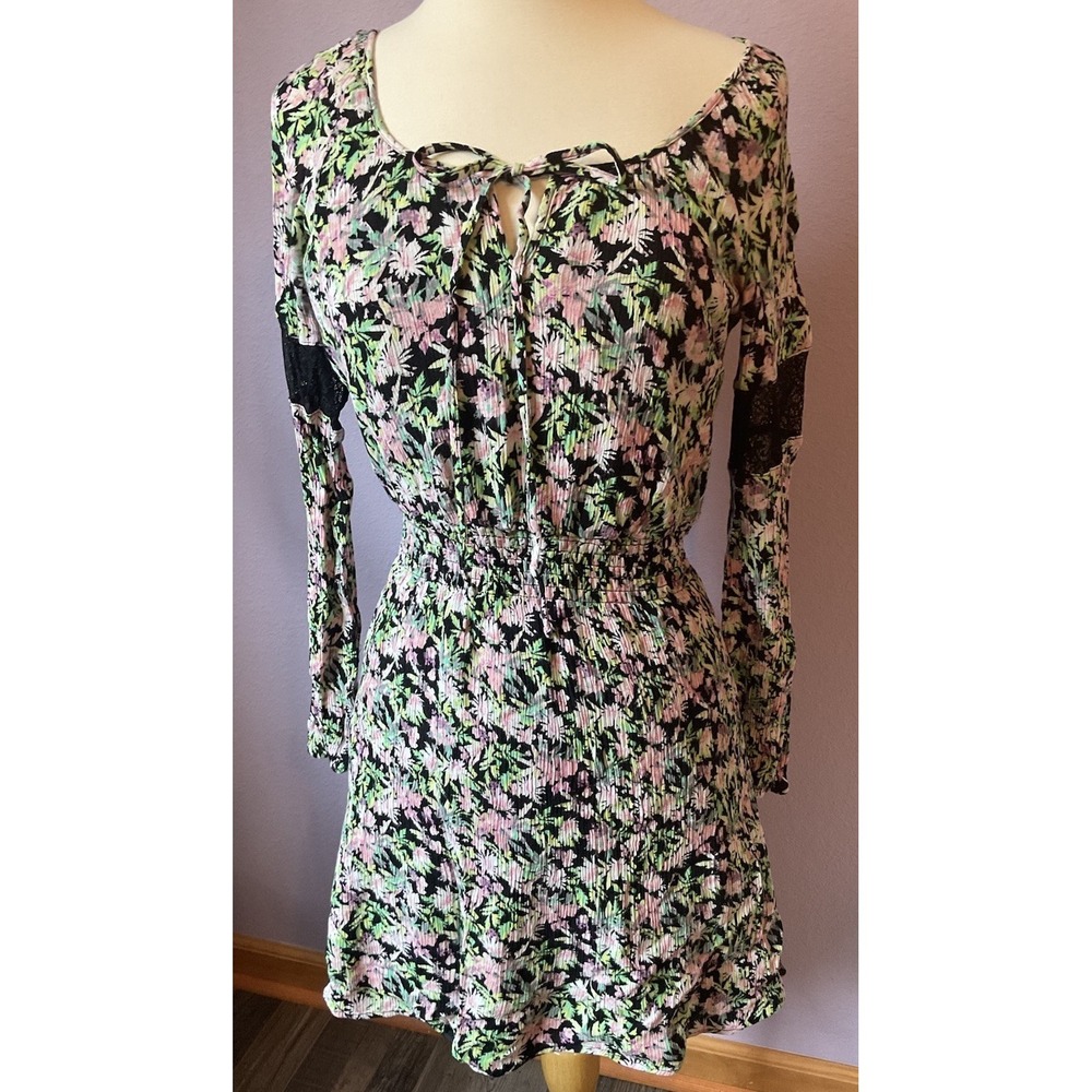 Princess Vera Wang‎ Floral Lace Long Sleeve Dress Size Medium Romantic